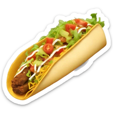 Extra long taco  sticker