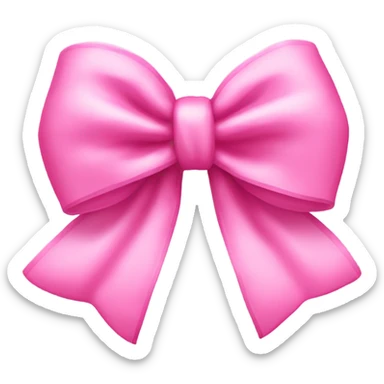 Pink coquette bow sticker