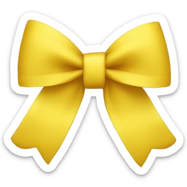 yellow bow sticker