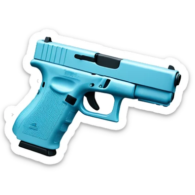 pastel blue glock sticker