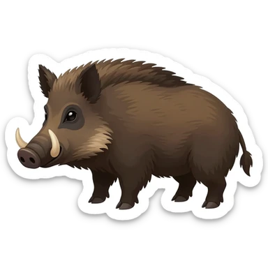 Wild boar sticker