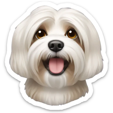 havanese dog emoji sticker