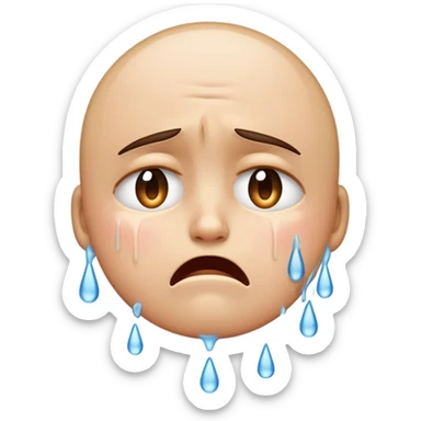 Show me a mad person crying as an emoji  sticker