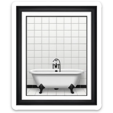 bathroom sticker