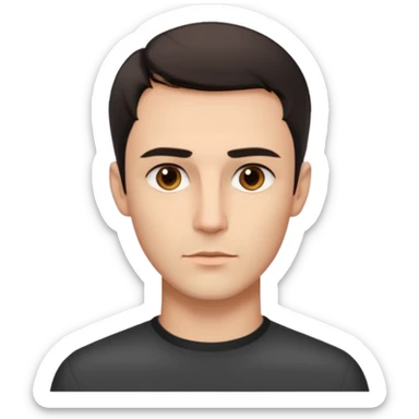 Sigma mewing face sticker