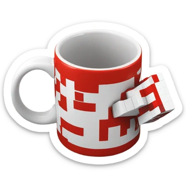 Minecraft TNT mug sticker
