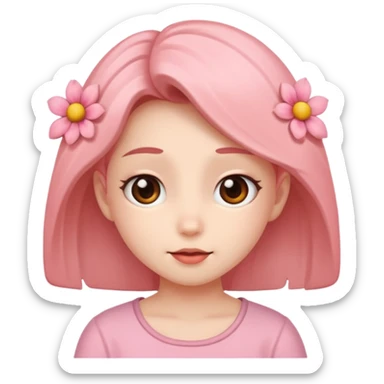 i want from powerpuff girls the blossom with this 🥹 expression sticker