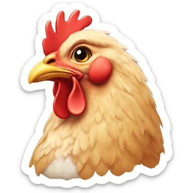 Chicken emoji sticker