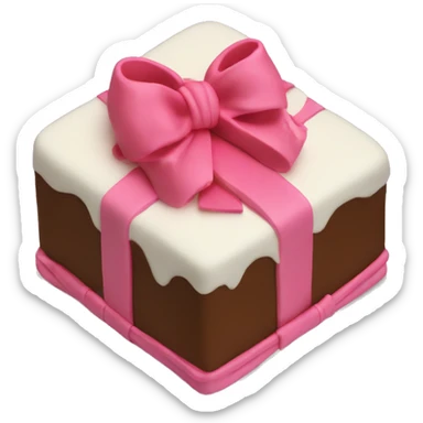 bow cake sticker