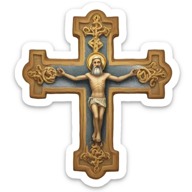 Orthodox cross sticker