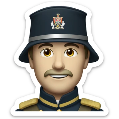 British soldier in the Crimean War sticker