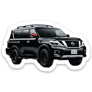 nissan patrol nismo 2018 in black color sticker