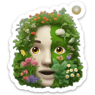 garden one half alive one half dead sticker