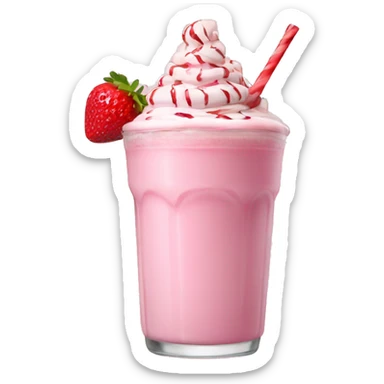 strawberry milkshake sticker