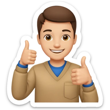 Create a icon of a student whose grade is getting better sticker