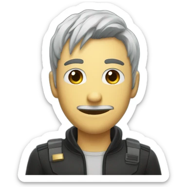 Persona con mascara de starwors sticker