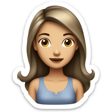 fair-tan-skin-elegant-girl-in-dark-hair sticker