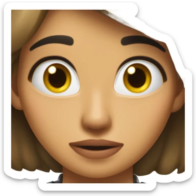 chica mordiéndose el labio sticker