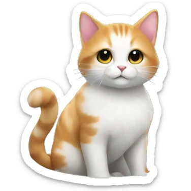 Cute anime pet cat in a space ship in space with back and white background  sticker