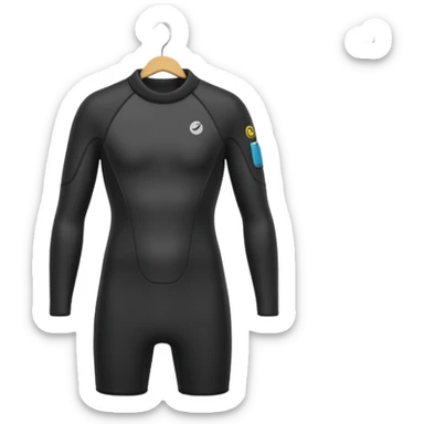 wetsuit hang on a hanger sticker