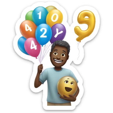 Happy last day of being 49 sticker