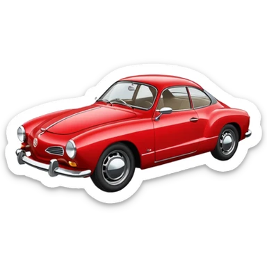 vw karmann ghia sticker