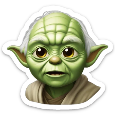 mort de rire yoda sticker