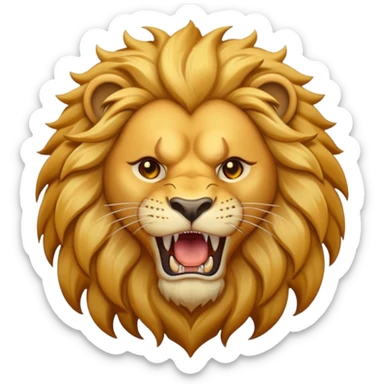 Roaring lion sticker
