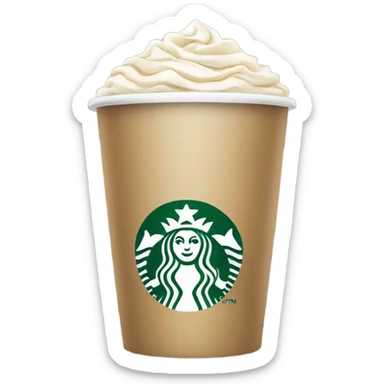 Starbucks coffee cup sticker