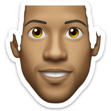 ronaldinho realistic footnall player sticker