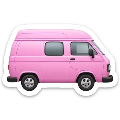 Pink van sticker