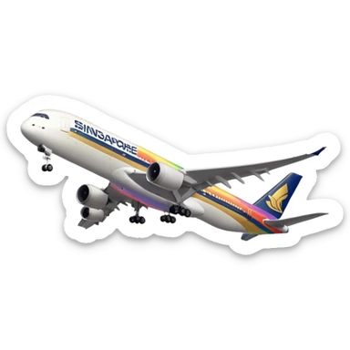 Singapore Airlines Rainbow sticker