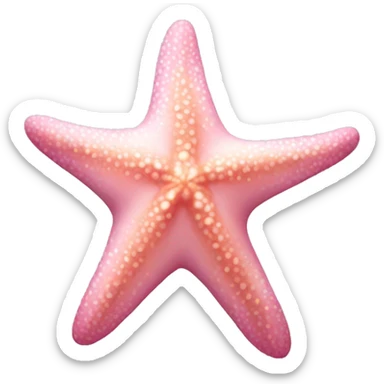 light pink starfish sticker