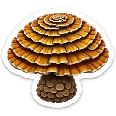 Turkey Tail happy sticker