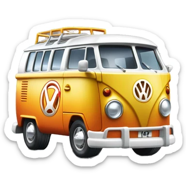 Mattel hot wheels Volkswagen Kool Kombi car sticker