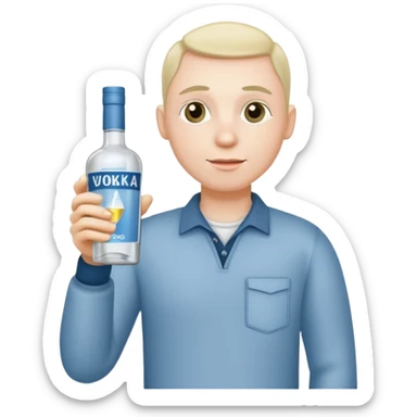 Alcoholic with vodka  sticker