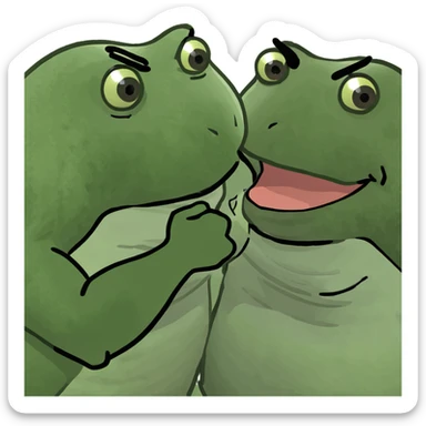 bufo punched another bufo sticker