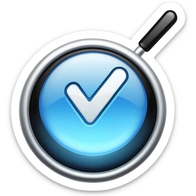 Verification Blue tick bash sticker