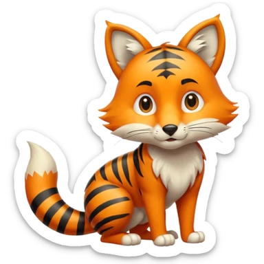 Tiger-Fox sticker