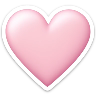 pastel pink heart sticker