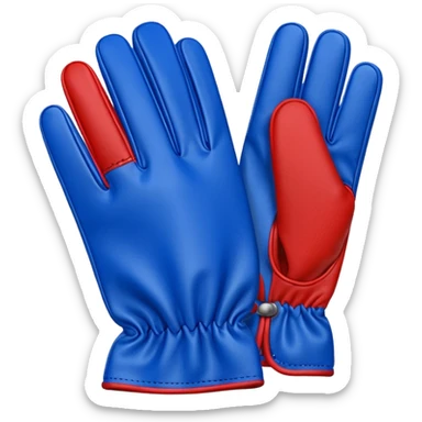  #1 glove first finger up  in blue (#00A3E0) and red (#F9423A)  sticker