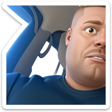 realistic portrait of a warrior sticker