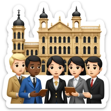 disagreements over architectural style) olden times sticker