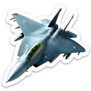 SU-57 Russian fighter jet sticker
