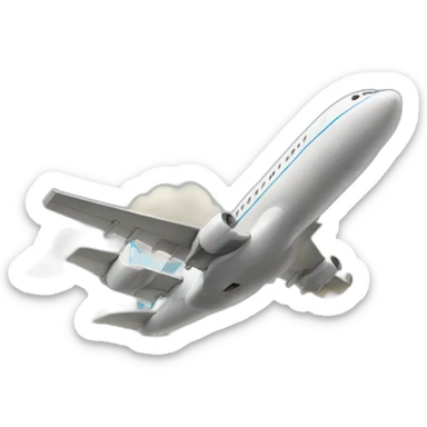 Aeroplane landing sticker