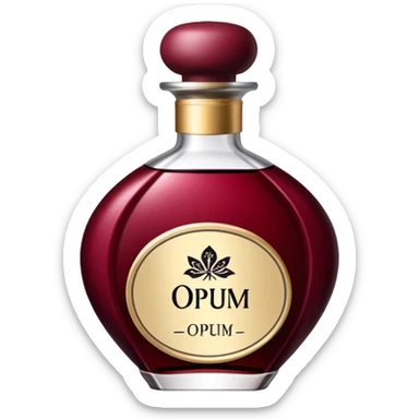  opium parfume Burgundy sticker