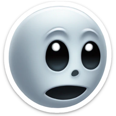 Black Ghost face sticker