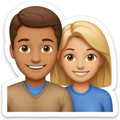 gender man and women logo emoji sticker