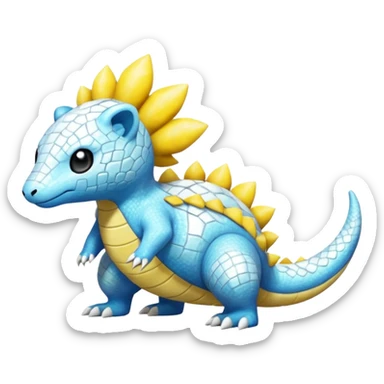 Salandit-Ampharos-Helioptile-Amaura-Samdshrew-fusion sticker