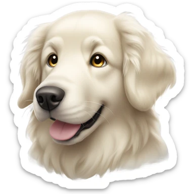 Dallas Cowboy white golden retriever sticker